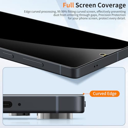 2 Pack Privacy Screen Protector for Samsung Galaxy S25 Ultra 9H Glass - color: Sp-S25PR