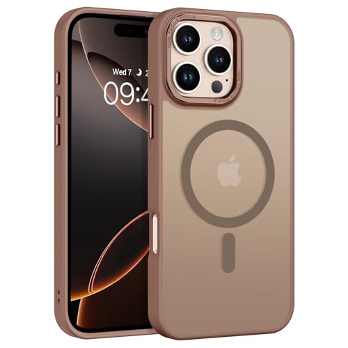 BENTOBEN Magnetic for iPhone 16 Pro Max Case,(Compatible with MagSafe) (Military Grade Drop Protection) Slim Translucent Matte Shockproof with Anti-Fingerprint Phone Case 6.9",Desert Titanium - color: Desert Titanium