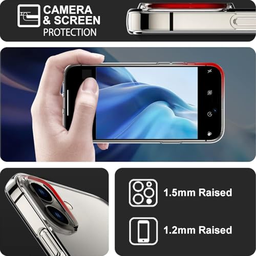 TENOC Phone Case Compatible with iPhone 16 Plus, Clear Case Shockproof Protective Bumper Slim Cover for 6.7 Inch - color: Clear, size: iPhone 16 Plus