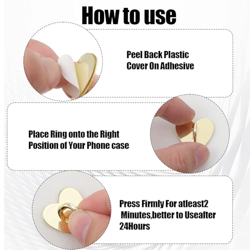 Qianyu 16 Pcs Cell Phone Ring Holder Grips 360° Rotation Finger Ring Stand