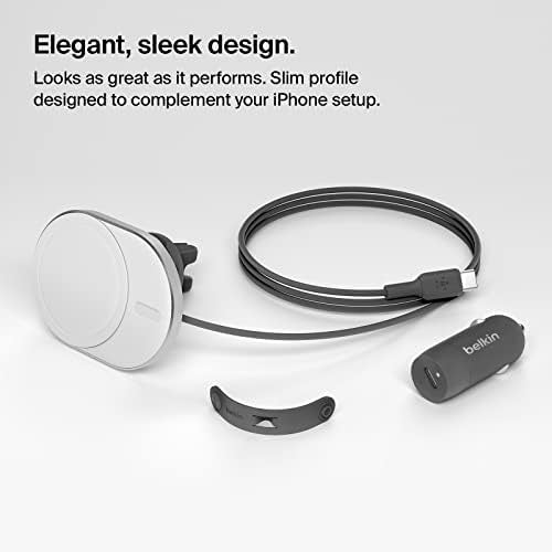 Belkin 15W MagSafe-Compatible Wireless Car Charger, Vent Mount - style: Charging Mount