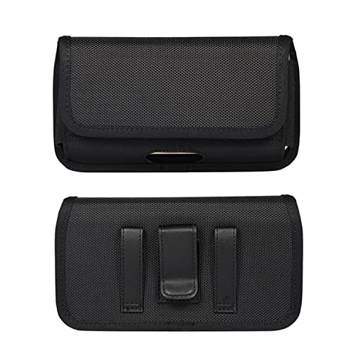 Belt Holster for Samsung Galaxy A17 A16 A14 A13 A07 A06 S26 Ultra S25Ultra | Cell Phone Case for Moto G Power 2026 2025, G Play 2026 2024, Rugged Nylon Phone Holder with Belt Clip Loop, for Work - size: X-Large