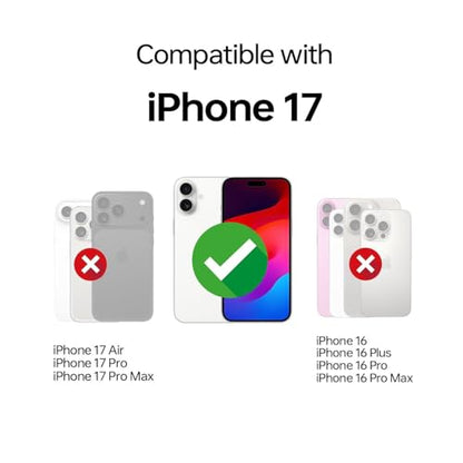 Magnetic for iPhone 17 Case Clear with [Camera Control Cover] [Compatible with MagSafe] Slim & Non-Slip Frosted Hard PC Back & Transparent Soft TPU Bumper Matte Phone Cover for iPhone 17 6.3" - size: iPhone 17