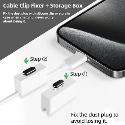 USB C Dust Plugs 5 Pack Anti Dust Charging Port Cover for iPhone 18 Pro Max - color: Black