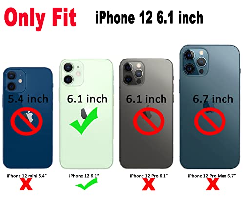 Qokey Compatible for iPhone 12 Case 6.1 inch,Cute Clear Love Design,Heart Camera Curly Wave Transparent Protection Soft Shockproof Phone Cover for Women Girl Men, Pink - size: for iPhone 12