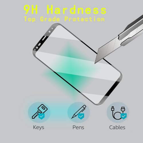 [4 Pack] Tempered Glass Screen Protector for Samsung Galaxy S8 plus