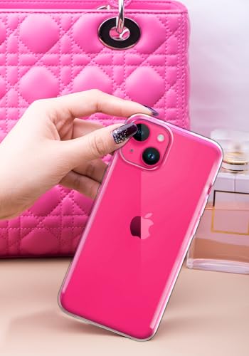 Set of 2 Transparent TPU Protector Case Cover Soft Gel Skin Compatible with Apple iPhone 15 6.1 inch 2023 - Clear