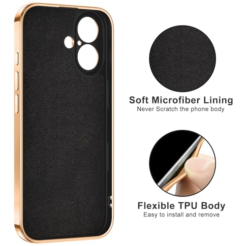 Dinick Black for iPhone 17 Case with Ring Holder Kickstand - color: Black, size: 6.3'' iPhone 17