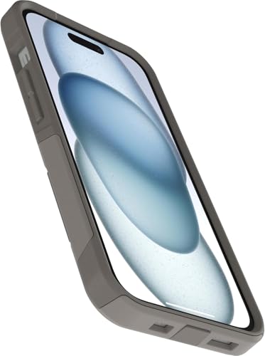 OtterBox iPhone 17e, 16e, 15, 14, 13 Commuter Series Case - Cottonwood | 3X Military Drop Protection - Slim - Dual-Layer Shockproof Design - Pocket-Friendly - Raised Edges - Port Covers - color: Cottonwood Grey