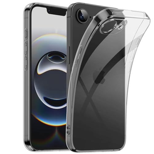Shamo's Clear TPU for iPhone 17e Case / iPhone16e Case – with Camera Protection, Ultra Slim, Shockproof, Anti-Yellowing, Scratch-Resistant, Wireless Charging Compatible, Enhanced Grip - size: For iPhone 17e / iPhone 16e