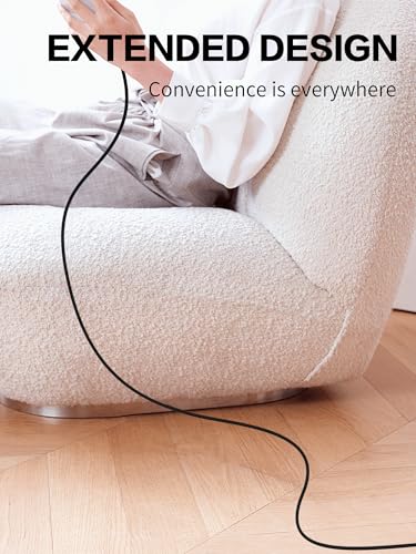 YACSEJAO 66W Right Angle USB A to C Cable, 6.6FT/2M - size: 6.6FT/2M