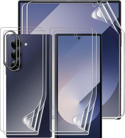 2 Sets HD Clear TPU Screen Protector for Samsung Galaxy Z Fold 6 7.6" - size: Samsung Galaxy Z Fold 6
