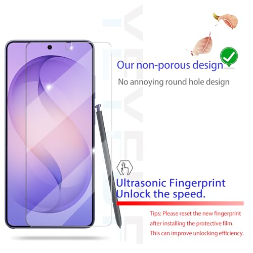 Galaxy S26 Ultra Screen Protector + Camera Lens Protector, [2 +2 Pack] [Ultrasonic Fingerprint Unlock] Full Coverage Tempered Glass Screen Protector For Samsung Galaxy S26 Ultra - size: Galaxy S26 Ultra