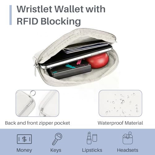 Clip and Go Strap for Phone with Wallet Crossbody - color: White, size: Medium