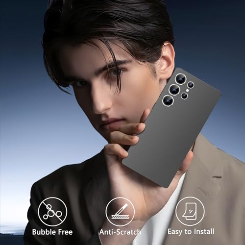 imluckies for Samsung Galaxy S25 Ultra Camera Lens Protector, AR+AF Tempered Glass & 9H Anti-Scratch Metal Individual Lens Cover, HD Clear Camera Protection for S25Ultra, Titanium Silver - color: Silver