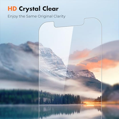 UNBREAKcable 3-Pack Screen Protector for iPhone 12/12 Pro Tempered Glass | Shatterproof, Easy Install, 9H Hardness, 99.99% HD Clear, Bubble-Free, Anti-Fingerprint, Scratch Resistant, Case Friendly - size: iPhone 12/12 Pro