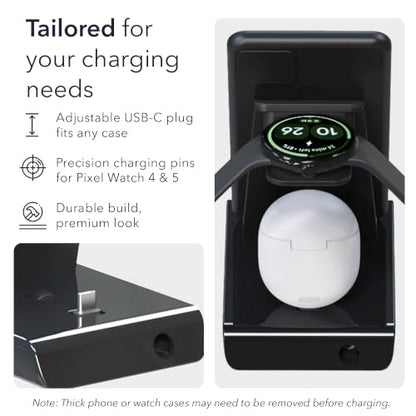 Wasserstein 3-in-1 Charging Station for Pixel, Buds, and Pixel Watch 4 & 5