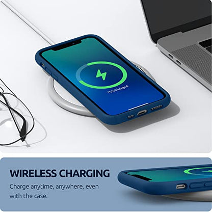 SURPHY Compatible with iPhone 11 Pro Max Case 6.5 inches, Thickened Liquid Silicone Phone Case (with Microfiber Lining) for iPhone 11 Pro Max 2019, Horizon Blue - color: Blue Horizon
