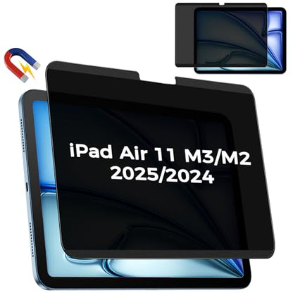 4-Way Magnetic Privacy Screen for iPad Air 11 Inch M3 - color: 360 Magentic Privacy Screen, size: iPad Air 6th (M3/M2)11"