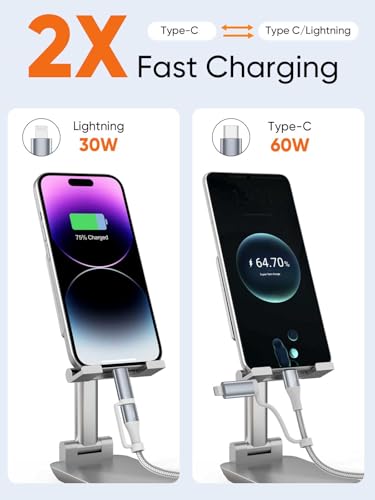 CableCreation MFi Certified USB C to USB C & Lightning Cable,6FT 60W 2-in-1 - size: 6Feet, style: USB C to C & Lightning