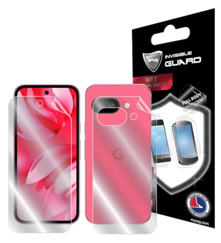 IPG for Google Pixel 9a Hydrogel Screen & Back Full Body Protector Invisible Touch Screen Sensitive Ultra HD Clear Film Anti Scratch Skin Guard - Smooth/Self-Healing/Bubble -Free for Pixel9aFB