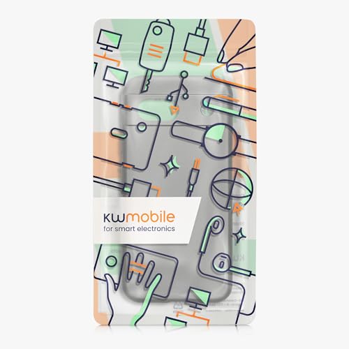 kwmobile Case Compatible with Google Pixel 8a Case -Soft TPU Back Phone Cover - with Metallic Look - Metallic Grey - color: Metallic Grey