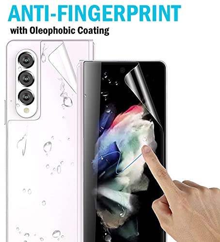 Screen Protector Wrap for Samsung Galaxy Z Fold 3 Phone - Clear