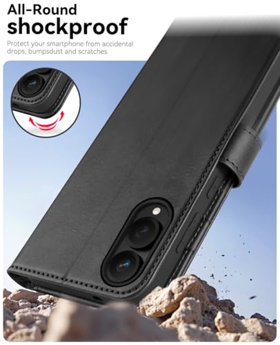 OCASE Compatible with Galaxy S25 Edge Wallet Case, PU Leather Flip Folio Case with Card Holders RFID Blocking Kickstand [Shockproof TPU Inner Shell] Protective Phone Cover 2025, Graphite - color: Graphite, size: Samsung Galaxy S25 Edge