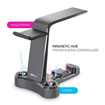 VR Charging Stand, PSVR Charging Station for PS5 - Black - color: PlayStation 5