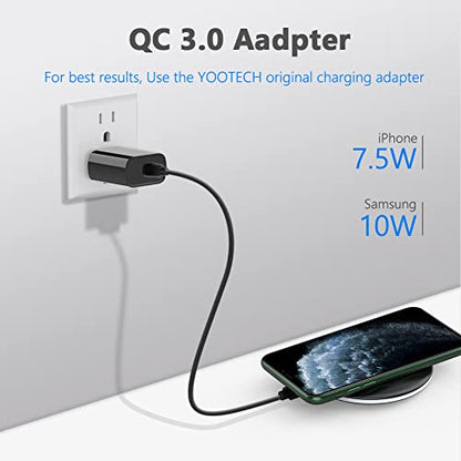 yootech Wireless Charger, 10W Max Wireless Charging Pad with Quick Adapter