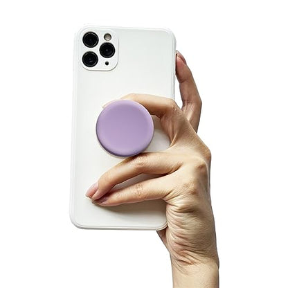 GRIPONG Cute Soft Silicone Cover Expandable Collapsible Mobile Phone Grip Stand Holder for Smartphone Tablet Cell Phone Accessory (Purple) - color: Purple