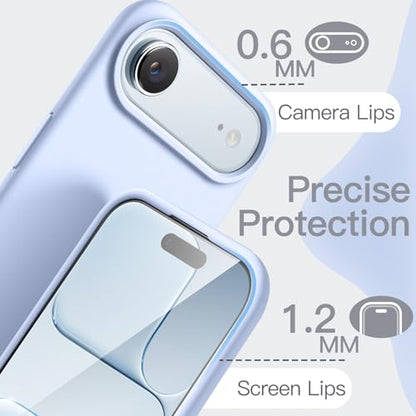 JETech Silicone Case for iPhone Air, Blue | Silky Soft Touch, Shockproof Protection, Scratch Resistant, Microfiber Lining - color: Blue, size: iPhone Air