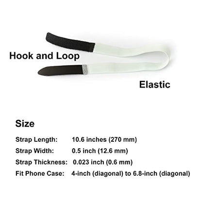 TFY Non-Slip Elastic Hand Strap Holder for Smartphones Universal 2 pcs - color: Green