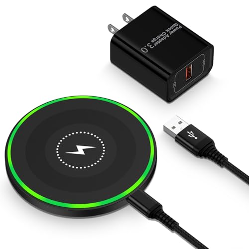 15W Wireless Charger Fast Charging Pad for Motorola Moto G Power 2025/razr+ - color: Black