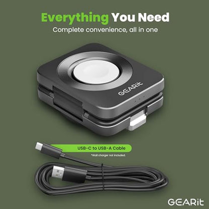 GEARit 3-in-1 Wireless Charging Station - Qi2 MagSafe Charger Stand for Phone, Watch and Earbuds - Works with iPhone 15, 16, 16 Pro, Pro Max, Apple Watch, Airpods, Samsung Galaxy and Multiple Devices