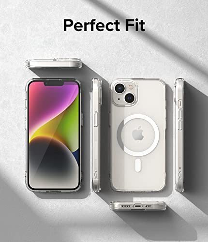 Ringke Fusion for iPhone 14 Case [Compatible with MagSafe] Oil & Dirt Resistant Anti-Fingerprint Technology Prevents Oily Smudges - Magnetic Matte Clear - size: iPhone 14