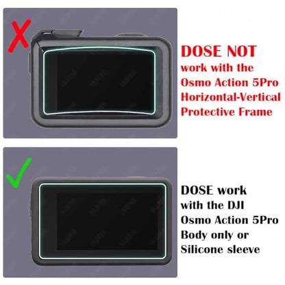 ULBTER Screen Protector for DJI OSMO Action 5 Pro + Lens cap Cover [6+2Pcs] - size: Action 5 Pro