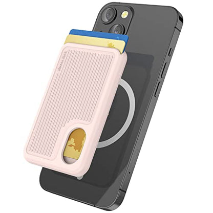 AHASTYLE Card Holder for Back of All iPhone Series - color: B- Pink