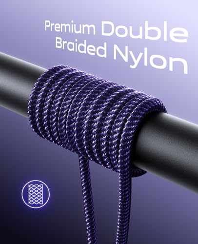 USBA to USBC Cable [15FT 1Pack], Long USB C Cable 3A Fast Charging, USB to - color: Purple, size: 15FT 1Pack, style: USB A to USB C
