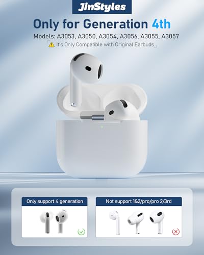 Charging Case Replacement Compatible with AirPods 4th Gen, USB-C Wireless Charger Case with Bluetooth Pairing Sync Button, 450 mAh Battery