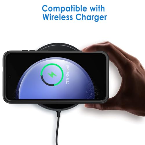 Battery Case for Galaxy S23,[10000mAh] High Capacity Rechargeable Portable Protective Extended Charger Cover Compatible with Galaxy S23 (6.1 inch) Wireless Charging Case with Screen Protector-Black - size: Galaxy S23