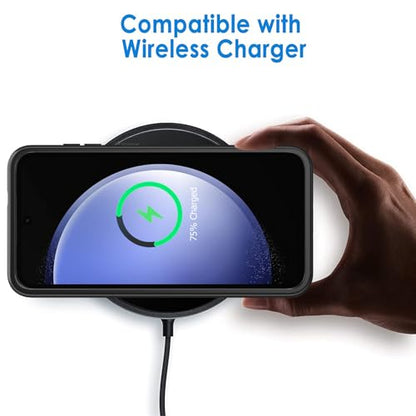 Battery Case for Galaxy S23,[10000mAh] High Capacity Rechargeable Portable Protective Extended Charger Cover Compatible with Galaxy S23 (6.1 inch) Wireless Charging Case with Screen Protector-Black - size: Galaxy S23