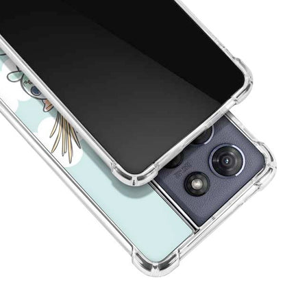 Skinit Clear Phone Case Compatible with Moto G Power 5G (2025) - Officially Licensed Disney Lilo and Stitch Stitch and Scrump Design - color: Blue - STCHDS01