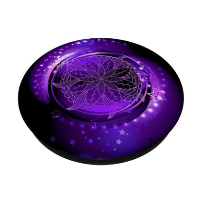 Nebula Mandala Galaxy Purple Stars Dreamy Whirl Tidepool PopSockets Adhesive PopGrip - style: Adhesive PopGrip