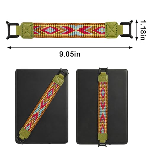 Threetols Hand Strap for Kindle Accessories High-Elasticity Versatile Hand Strap Lightweight Finger Grip Holder（Light Green - color: style 4