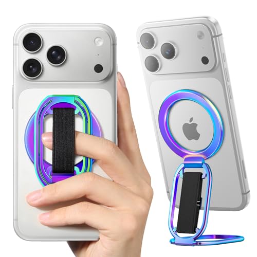 SUPERONE for MagSafe Phone Grip Kickstand, Magnetic Phone Ring Holder - color: Colorful