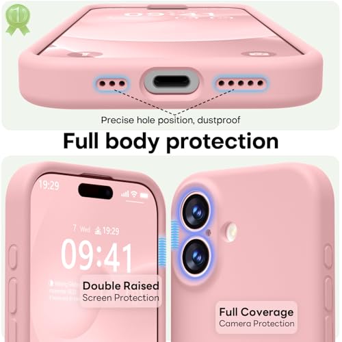 LOVE 3000 Magnetic for iPhone 17 Case Premium Silicone, Pink Sand - color: Pink Sand, size: iPhone 17 6.3inch