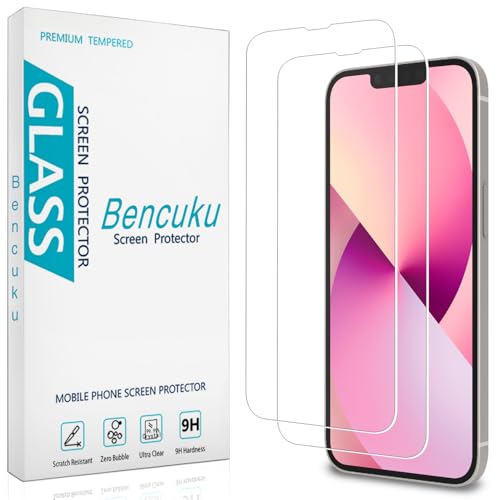 2 Pack Screen Protector for iPhone 13 Mini 5.4 Inch Tempered Glass - color: Clear