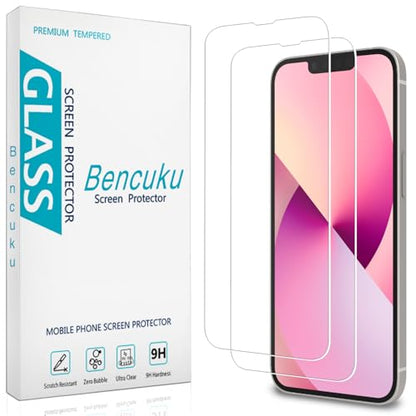 2 Pack Screen Protector for iPhone 13 Mini 5.4 Inch Tempered Glass - color: Clear