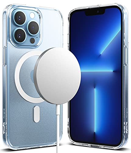 Ringke for iPhone 13 Pro Case [Fusion Magnetic Matte Clear] | Compatible with MagSafe, Oil & Dirt Resistant, Anti-Fingerprint Technology Prevents Oily Smudges, Feels Velvety Soft - size: iPhone 13 Pro
